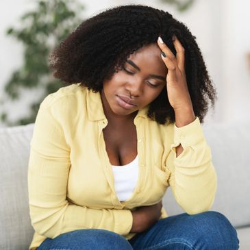 African American woman, Feeling disconnected, disparaged, hopeless.