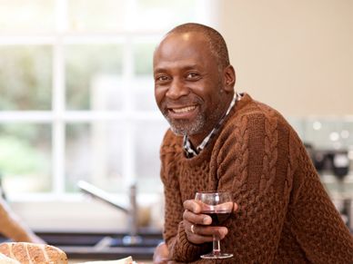 Mental, emotional, spiritual health and wellness. African American man living a healthy life.