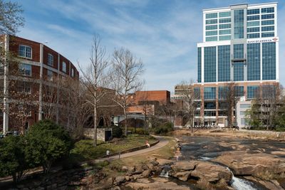 Greenville, SC, Falls Park, Reedy River, Swamp Rabbit Trail