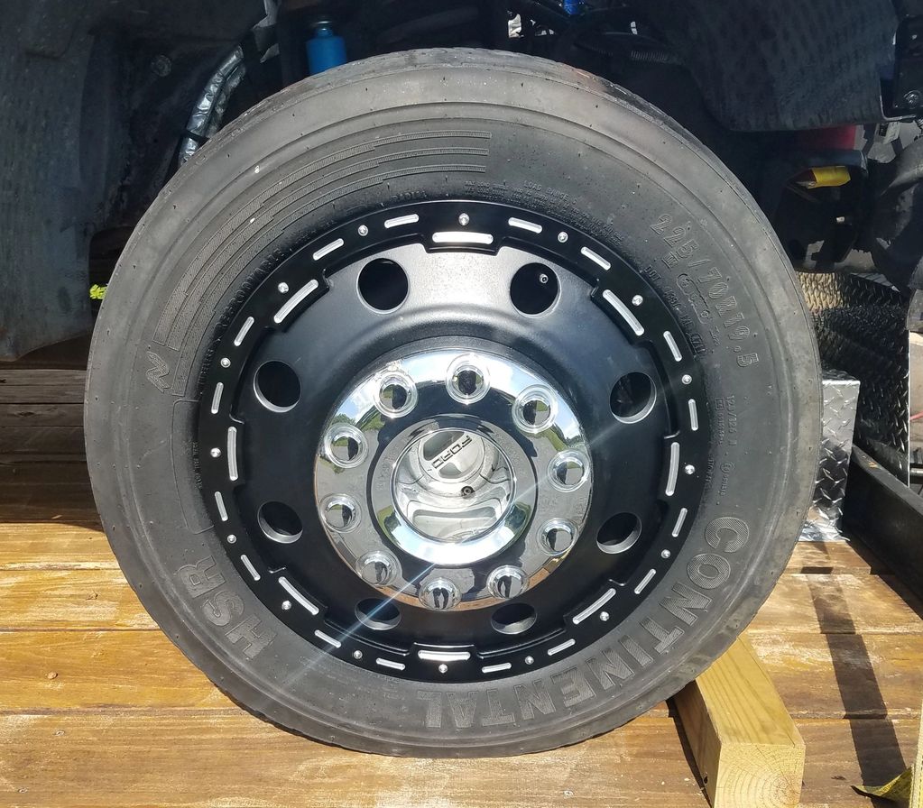 Ford truck wheel.