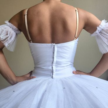 Professional White Ballet Pancake Tutu for competition Costume Shades Fairy Raymonda La Bayadere yag