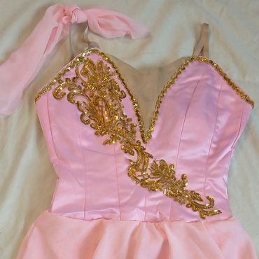 Professional Ballet Tunic Costume Talisman Cupid Pink Gold Dance Dress