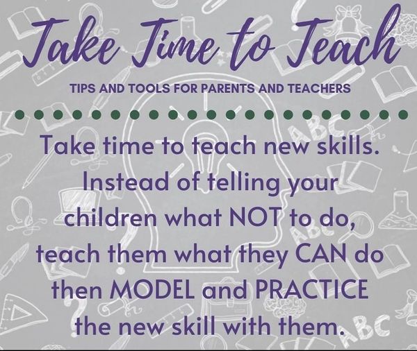 "Take Time to Teach Important Life Skills" reminds us to help children grow through practice