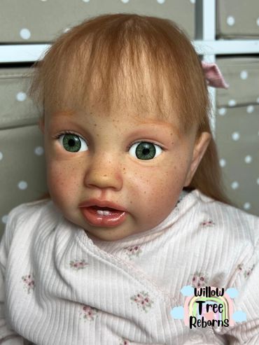 Lottie by Laura Lee Eagles painted by Willow Tree Reborns