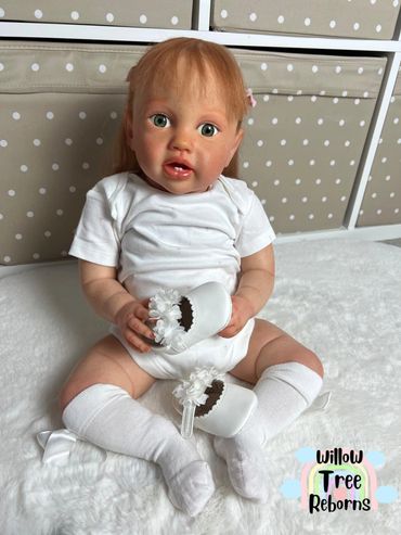 Lottie by Laura Lee Eagles painted by Willow Tree Reborns