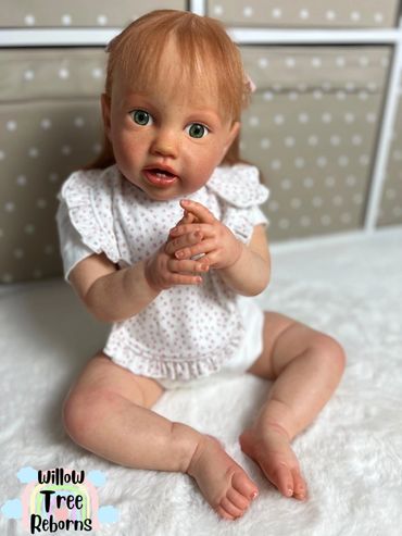 Lottie by Laura Lee Eagles painted by Willow Tree Reborns
