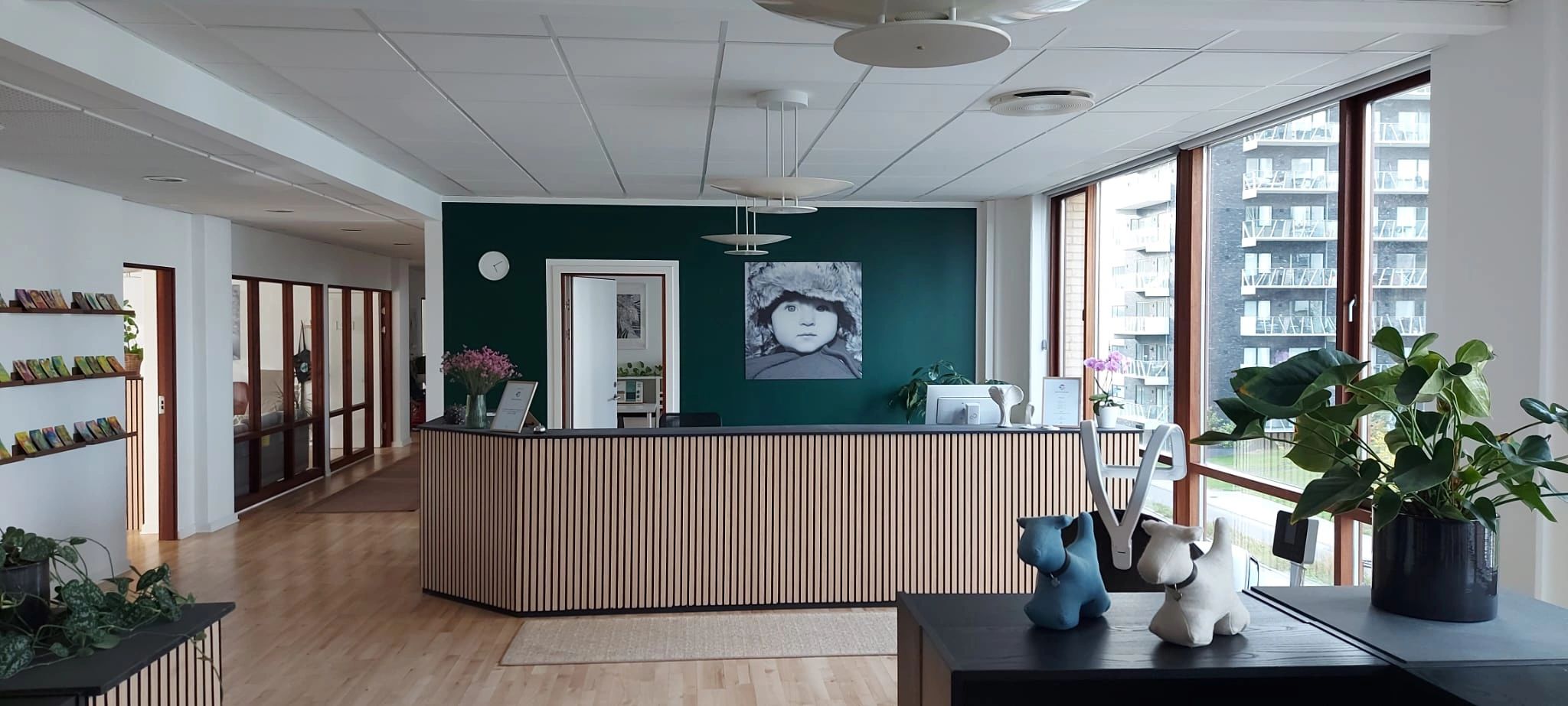 Reception at Mindset Aarhus Psychotherapy Services for Individuals and Couples.