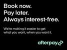 Book bow, pay later. Always interest free banner 