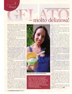 kim zanni holding a cup of gelato. Harrisburg magazine