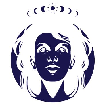 Graphic of Mara Publishing logo featuring a stylized image of the goddess mara's face looking up to 