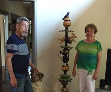 A couple with their totem