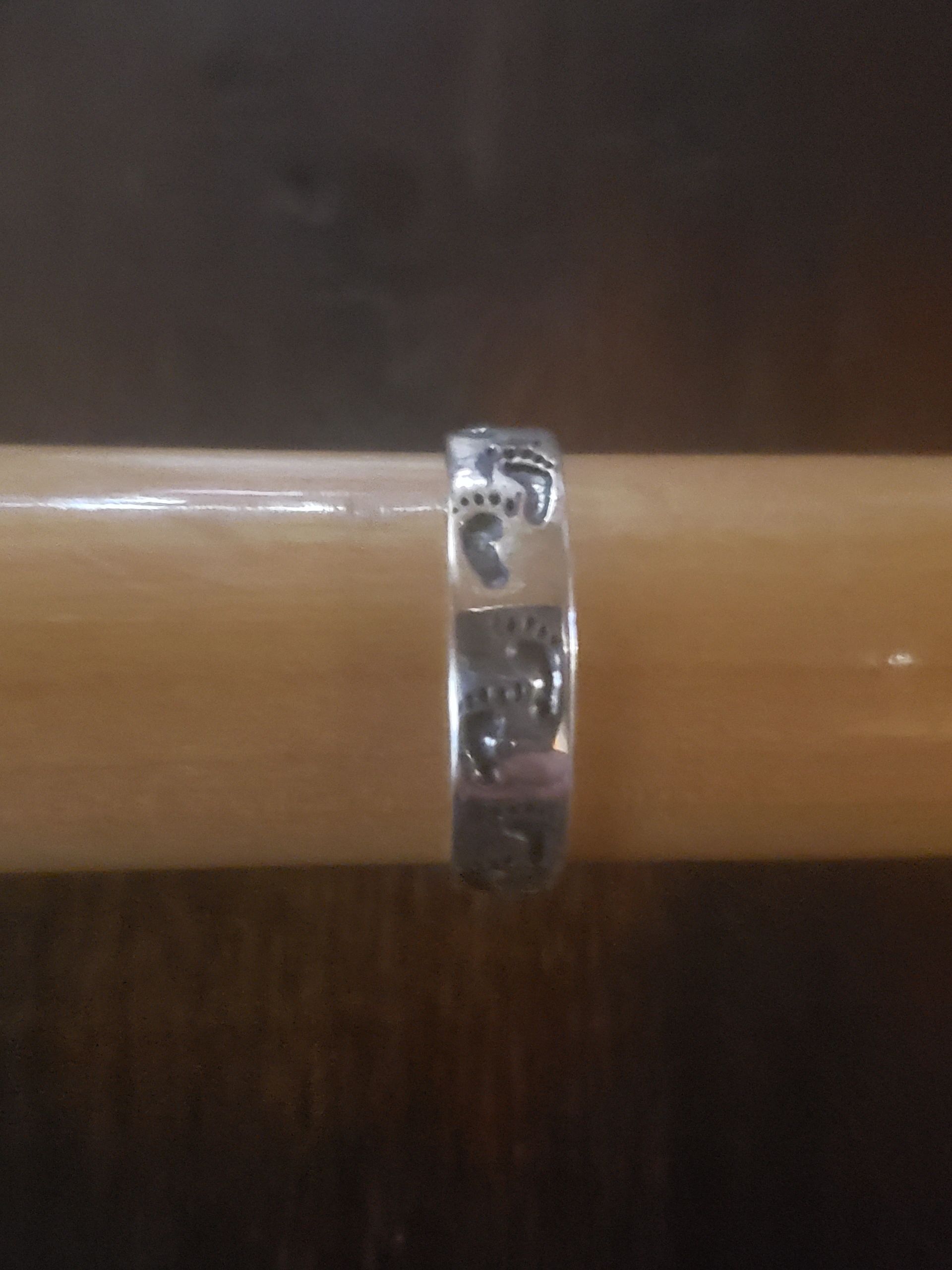 A silver ring