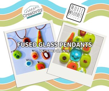 Fused glass pendants