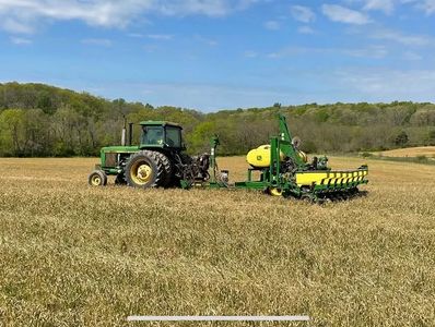 No-till regenerative agriculture sustainable planting near Mt. Airy, Maryland