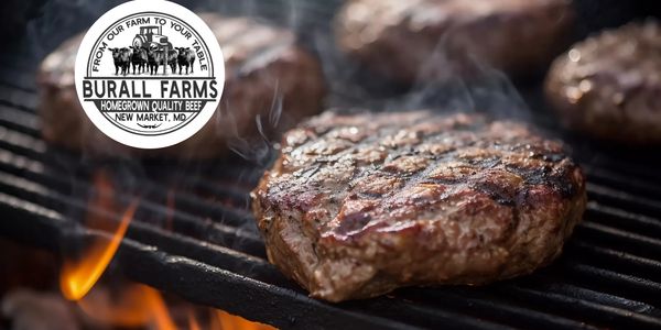 Homegrown Local Beef Pork Lamb Goat on Family Farm near Frederick Maryland New Market Hamburger