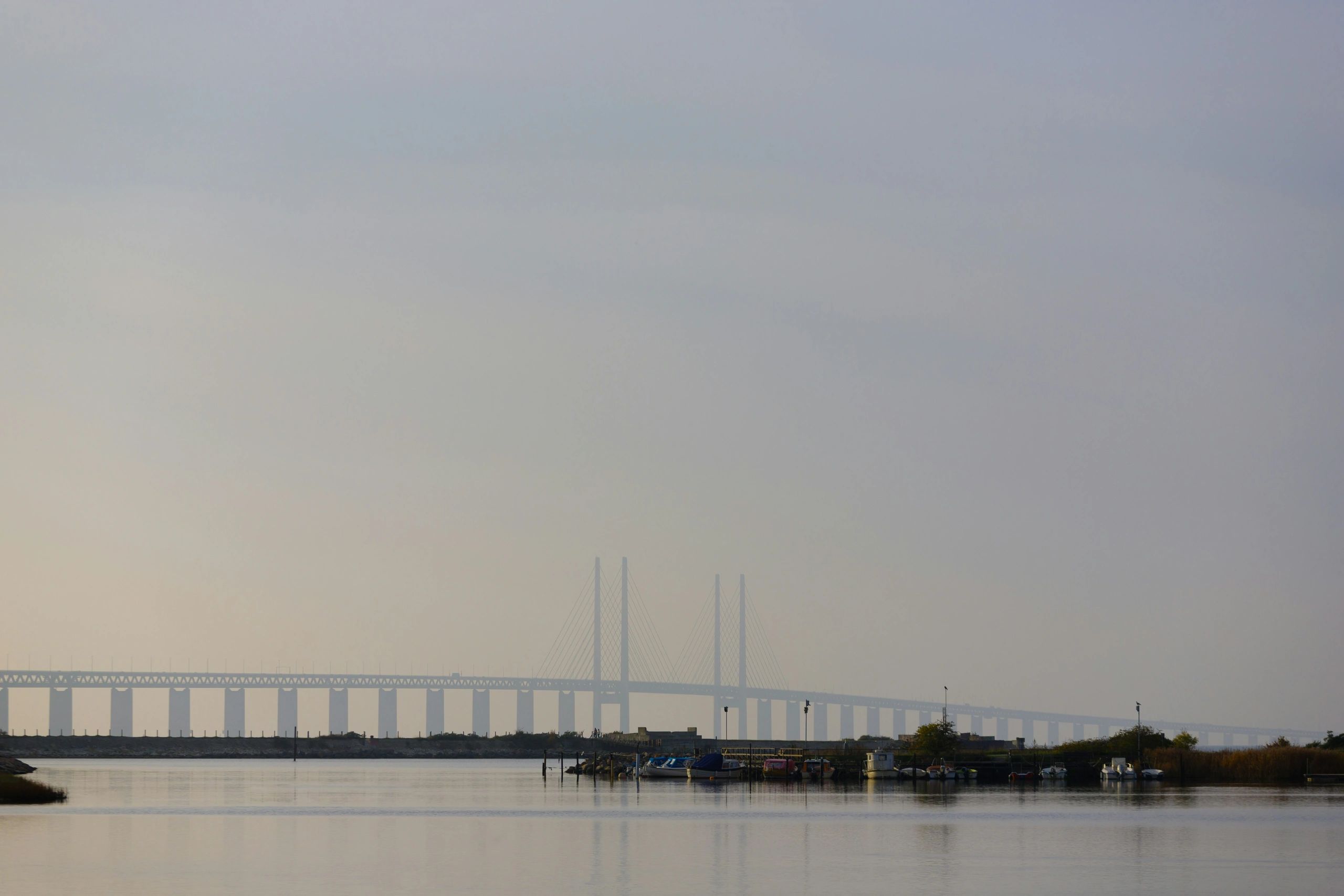A shot of the Oresund Bridge, Denmark