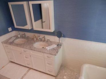 Bathroom sink installation