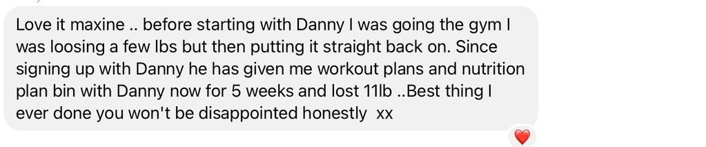 Feedback from a client on messenger chat, supporting new comers