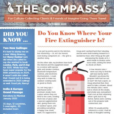 "Do You Know Where Your Fire Extinguisher Is?" October edition of "The Compass" 