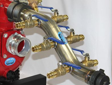 6x6 hurricane stainless manifold wildfire home fire pump system cart system emergency pool water