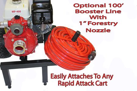 code3 booster 1 inch line Honda Powered wildfire home fire pump system cart system emergency pool w