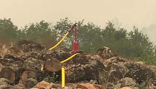 water cannon MP-400v.45 portable home fire pump cart system with hose reels