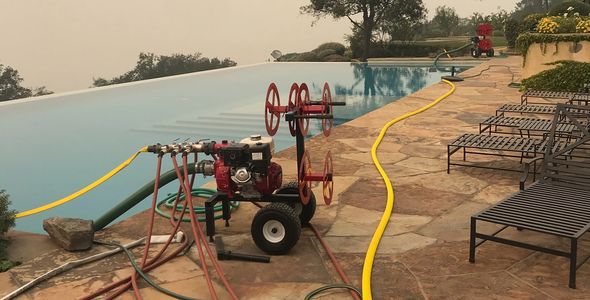 protect large properties vineyards and ranches from wildfires with our mp-400 fire pump cart system
