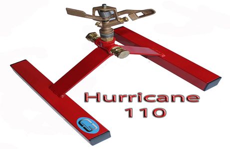 the hurricane 110 roof mounted fire sprinkler that sprays 110 feet