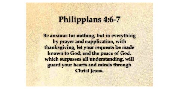 No Worries - Philippians 4:6-7