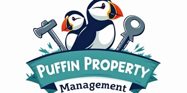 Puffin Property Management logo, managing Nasson in the Pines apartments in Springvale, Maine