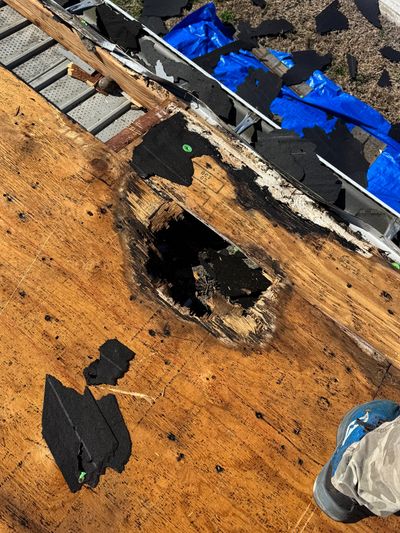 Storm damage roof repair for an Edgewater, Florida home