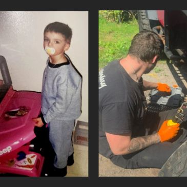 Child and adult showing growth and change.