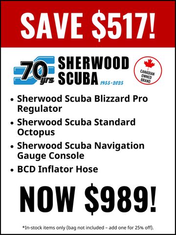Sherwood Scuba Blizzard Pro Regulator Package