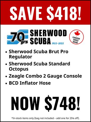 Sherwood Scuba Brut Pro Regulator Package