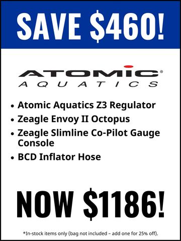 Atomic Aquatics Z3 Regulator - ON SALE - Water Sports, Toronto