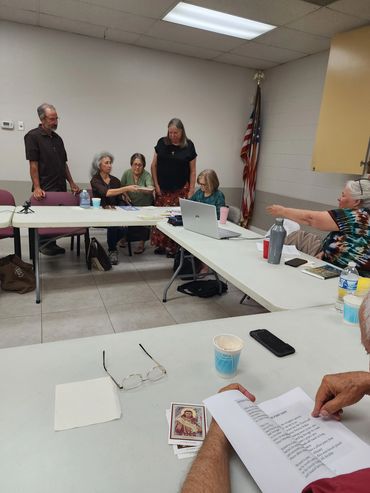 My first reading was for the local Franciscan Fraternity that Wilma helped to establish in the 1970s