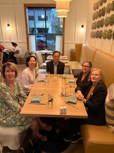 October 29, 2024. Dinner with head librarians after reading at  UC Merced