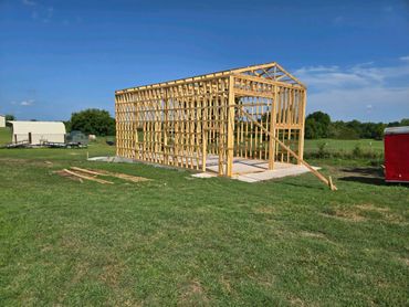 wood frame designed with SmartBuild