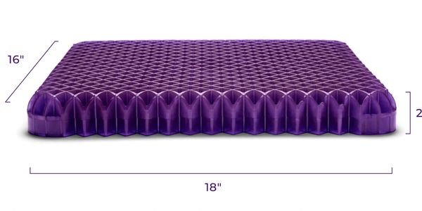 Royal Purple Seat Cushion Dimensions - LoveYourFeetNow.com