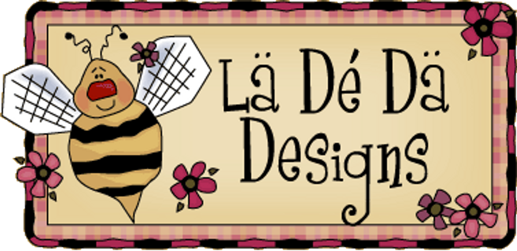 La De Da Designs Logo - seed beads and glitter