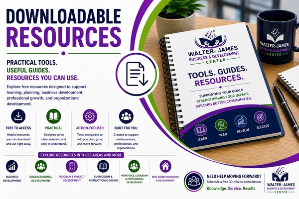 Downloadable resources for business development and professional growth.