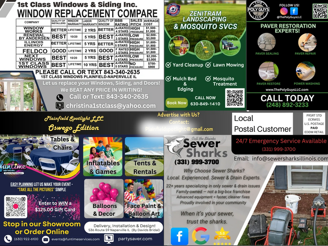 Example of a 9 x 12 Postcard