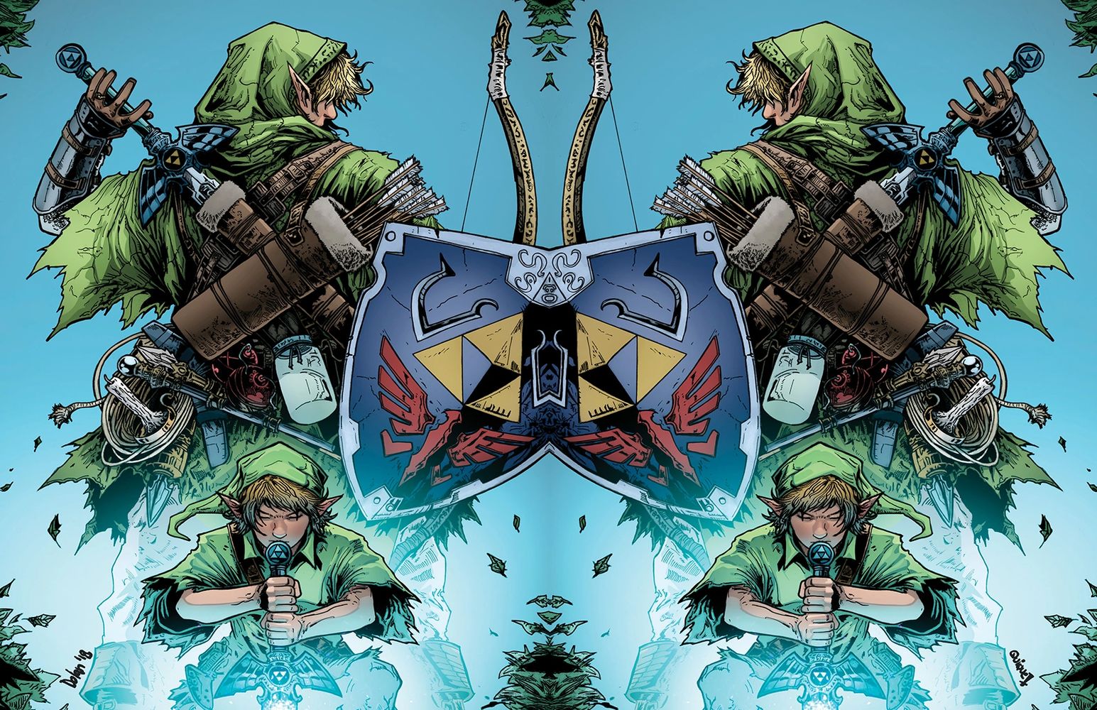 Fan art of Link of Zelda games created by Dolan and QUIQUE!