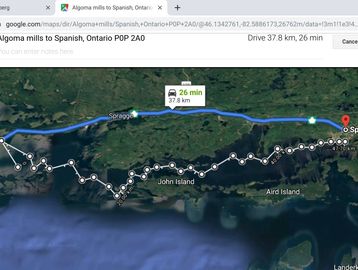 kitesurf downwind trips in the north channel, spanish  ontario.