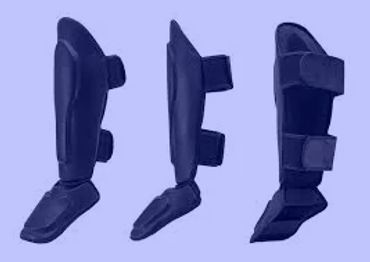 Premium quality boxing shin guards designed to protect feet and ankles during training.