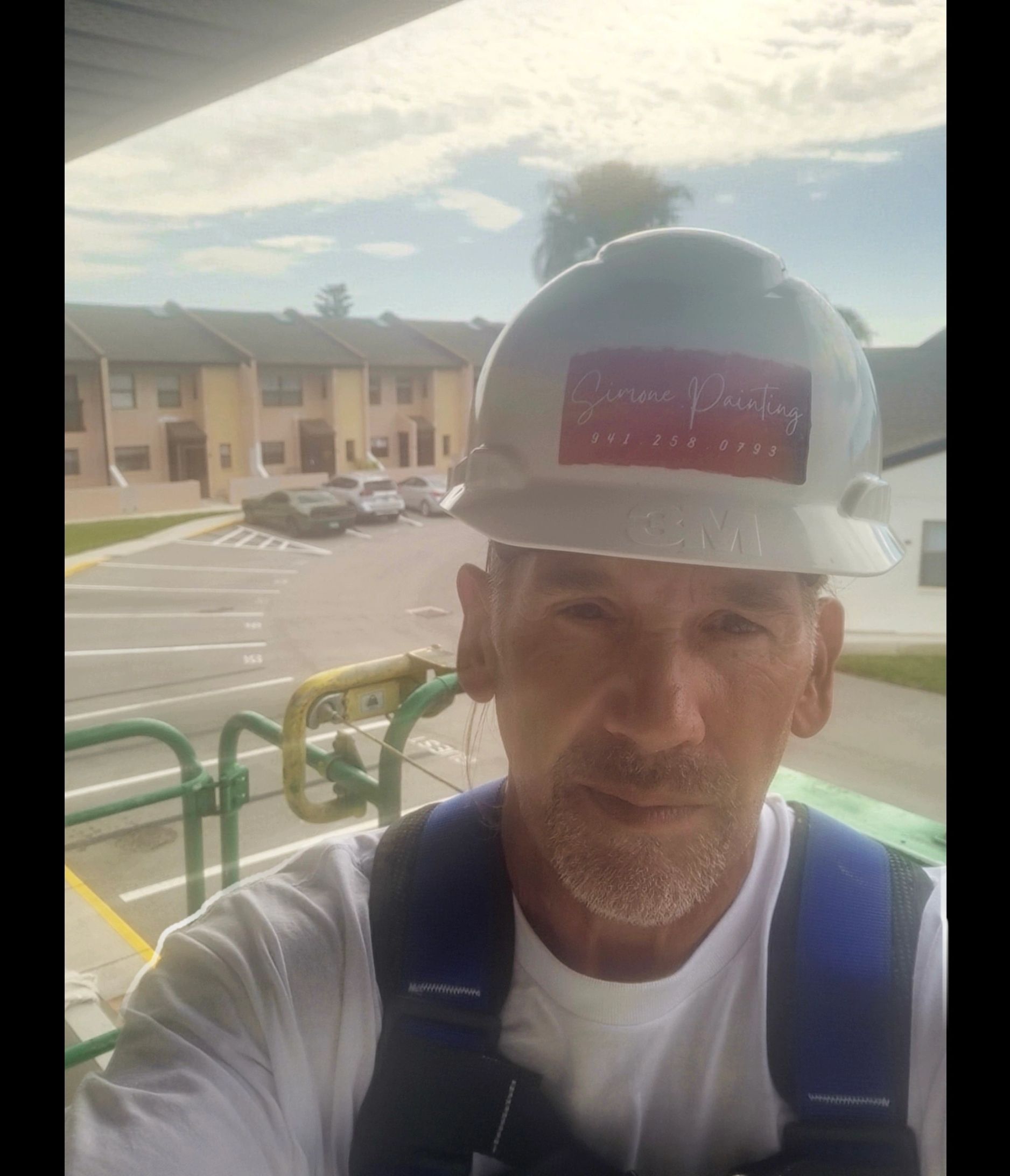 Michael Simone, owner of Simone Painting LLC, on a job site in Port Charlotte