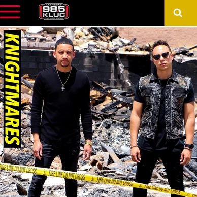APH on 98.5 KLUC radio station with Ben Harris for their song Knightcrawler from the EP Knightmares