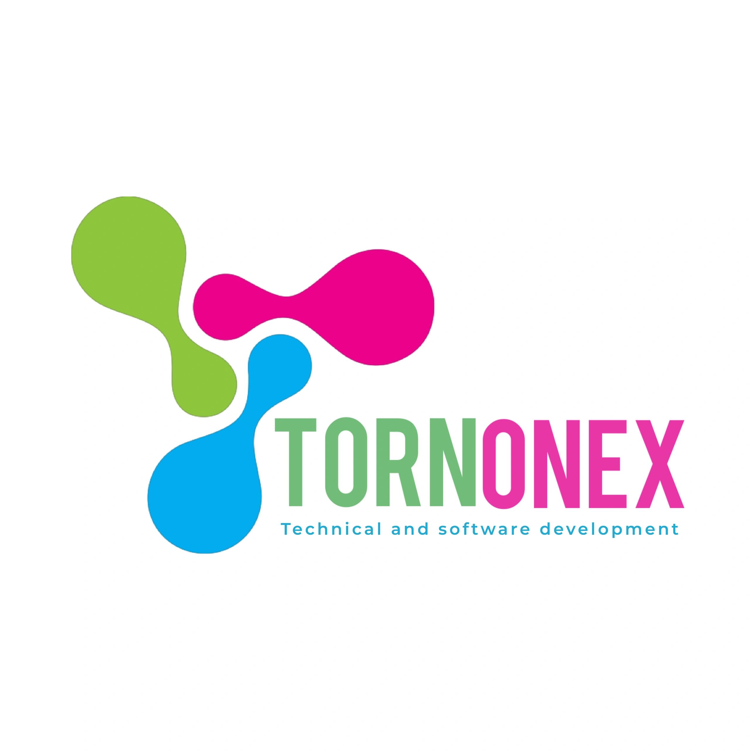 Colorful logo for Tornonex software development company.