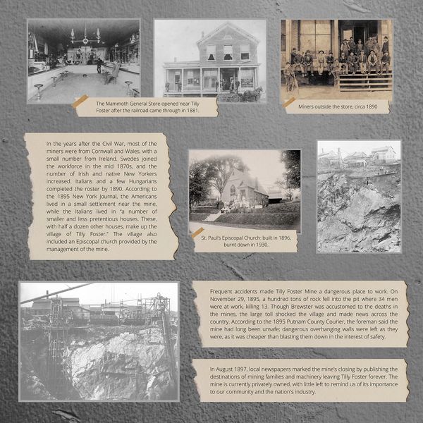 Tilly Foster Mine Panel 2