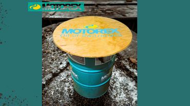 Motorex oil drum